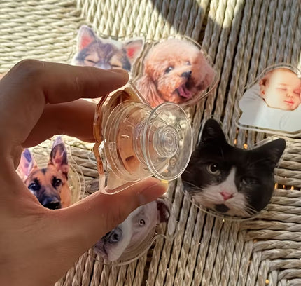 Vlastní pop-socket s fotkou mazlíčka