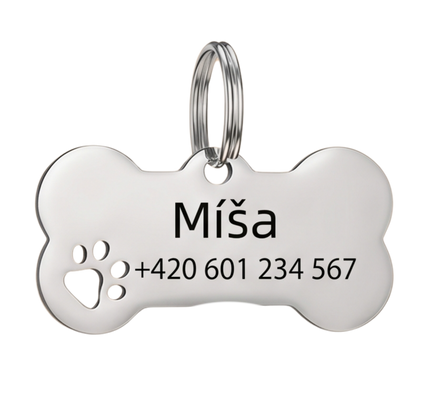 Vlastní personalizovaná psí značka