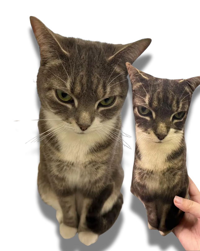 Personalised cushion - CAT SHAPE (With your photo print)
