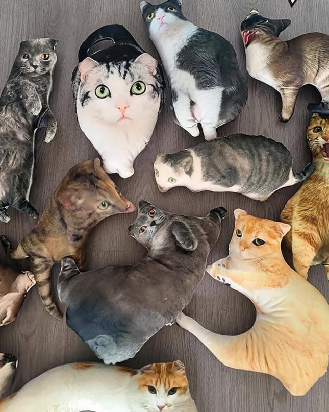 Personalised cushion - CAT SHAPE (With your photo print)